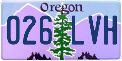 OR license plate 026LVH