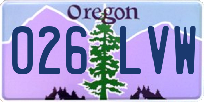 OR license plate 026LVW