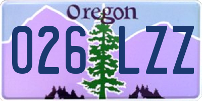 OR license plate 026LZZ