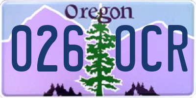 OR license plate 026OCR