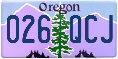 OR license plate 026QCJ