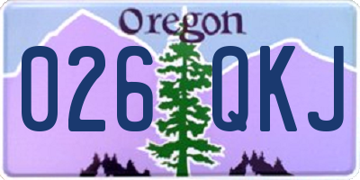 OR license plate 026QKJ