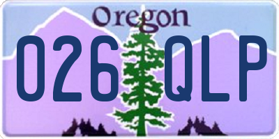 OR license plate 026QLP