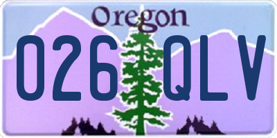 OR license plate 026QLV