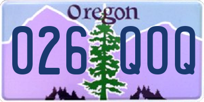 OR license plate 026QOQ