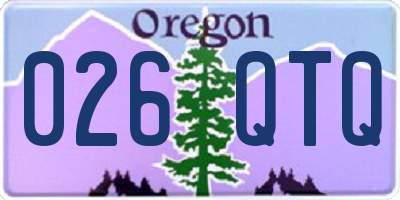 OR license plate 026QTQ