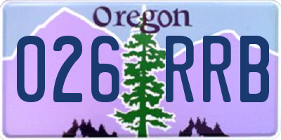 OR license plate 026RRB