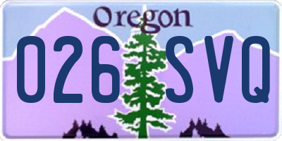 OR license plate 026SVQ
