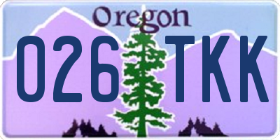 OR license plate 026TKK
