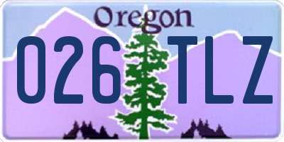 OR license plate 026TLZ