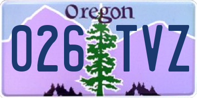 OR license plate 026TVZ