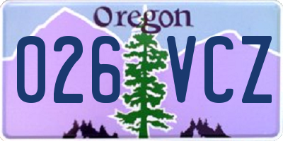 OR license plate 026VCZ