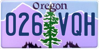 OR license plate 026VQH