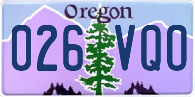 OR license plate 026VQO
