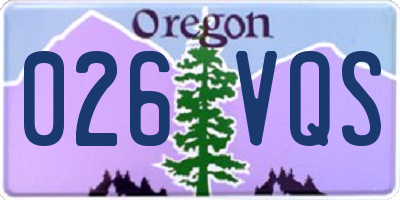 OR license plate 026VQS