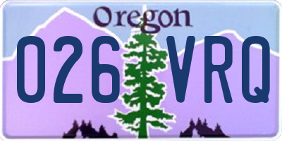 OR license plate 026VRQ