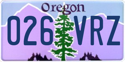 OR license plate 026VRZ