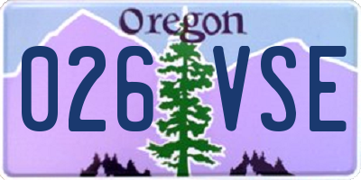 OR license plate 026VSE