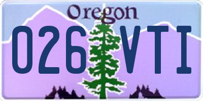 OR license plate 026VTI