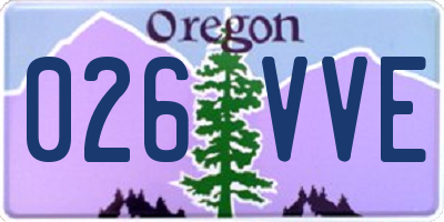 OR license plate 026VVE