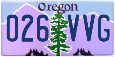 OR license plate 026VVG