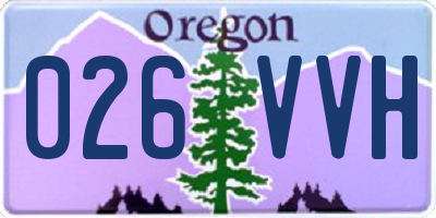 OR license plate 026VVH