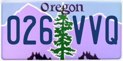 OR license plate 026VVQ