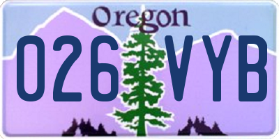 OR license plate 026VYB