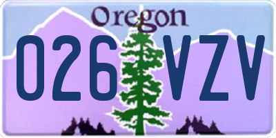 OR license plate 026VZV