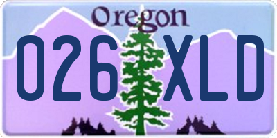 OR license plate 026XLD