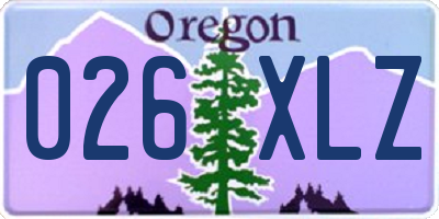 OR license plate 026XLZ