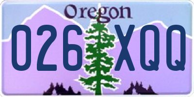 OR license plate 026XQQ
