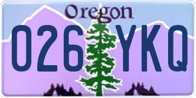 OR license plate 026YKQ