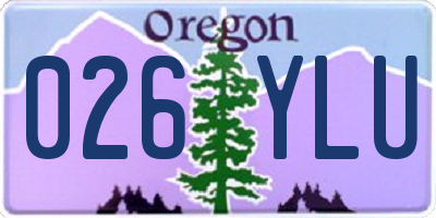 OR license plate 026YLU