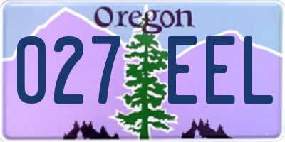OR license plate 027EEL