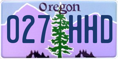 OR license plate 027HHD