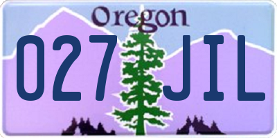 OR license plate 027JIL
