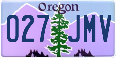 OR license plate 027JMV