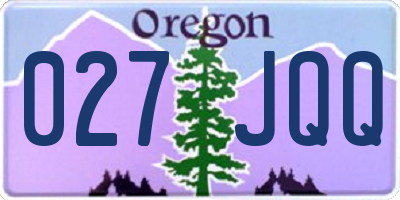 OR license plate 027JQQ