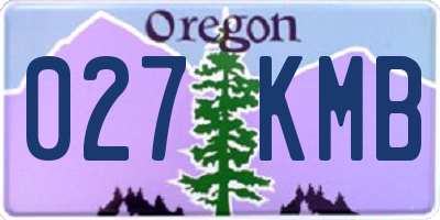 OR license plate 027KMB