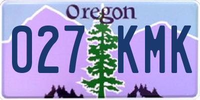 OR license plate 027KMK