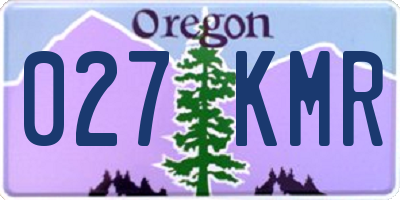 OR license plate 027KMR
