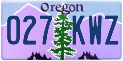 OR license plate 027KWZ