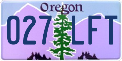 OR license plate 027LFT