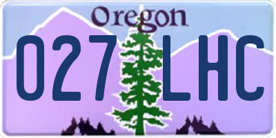 OR license plate 027LHC