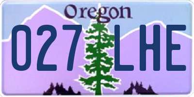 OR license plate 027LHE