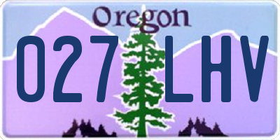 OR license plate 027LHV