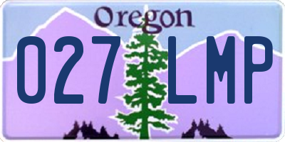 OR license plate 027LMP