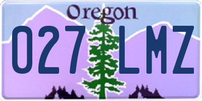 OR license plate 027LMZ