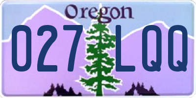 OR license plate 027LQQ